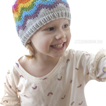 Rainbow Waves Hat