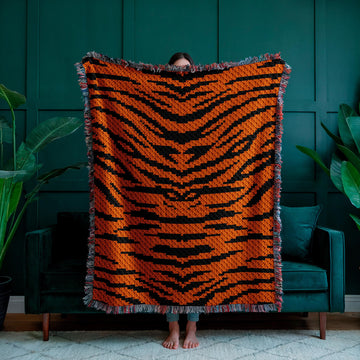 Tiger Blanket C2C Crochet Pattern