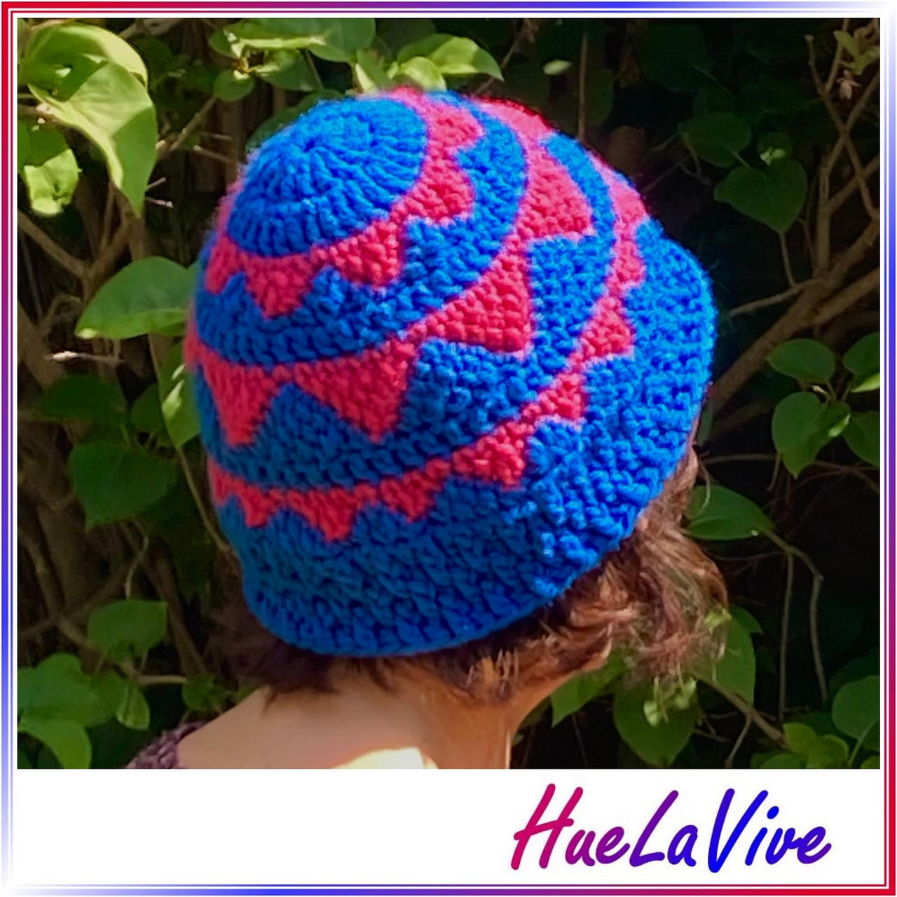 Triangles beanie by HueLaVive