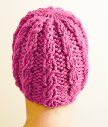 Braided Hope Hat in Lion Brand Hometown USA