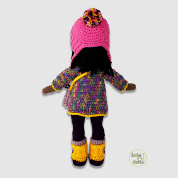 15 inch crochet doll pattern PDF, Small amigurumi doll, Xyla