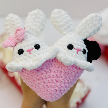Heart Rabbit Crochet Pattern ,Heart Bunny Amigurumi