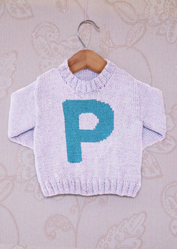 Intarsia - Letter P Chart - Childrens Sweater