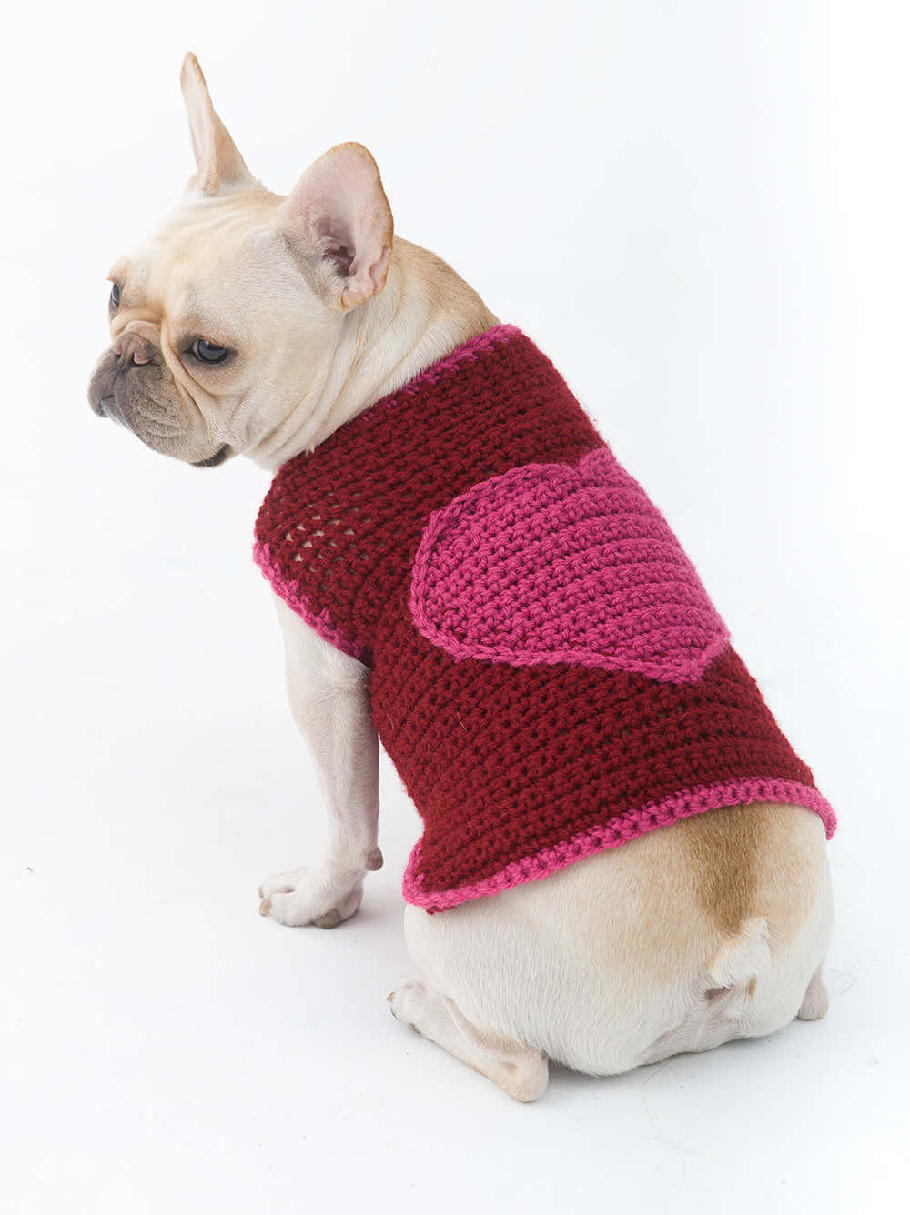 Romantic Dog Sweater in Lion Brand Vanna's Choice - L32354