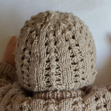 Lainey - Babies lace stitch beanie