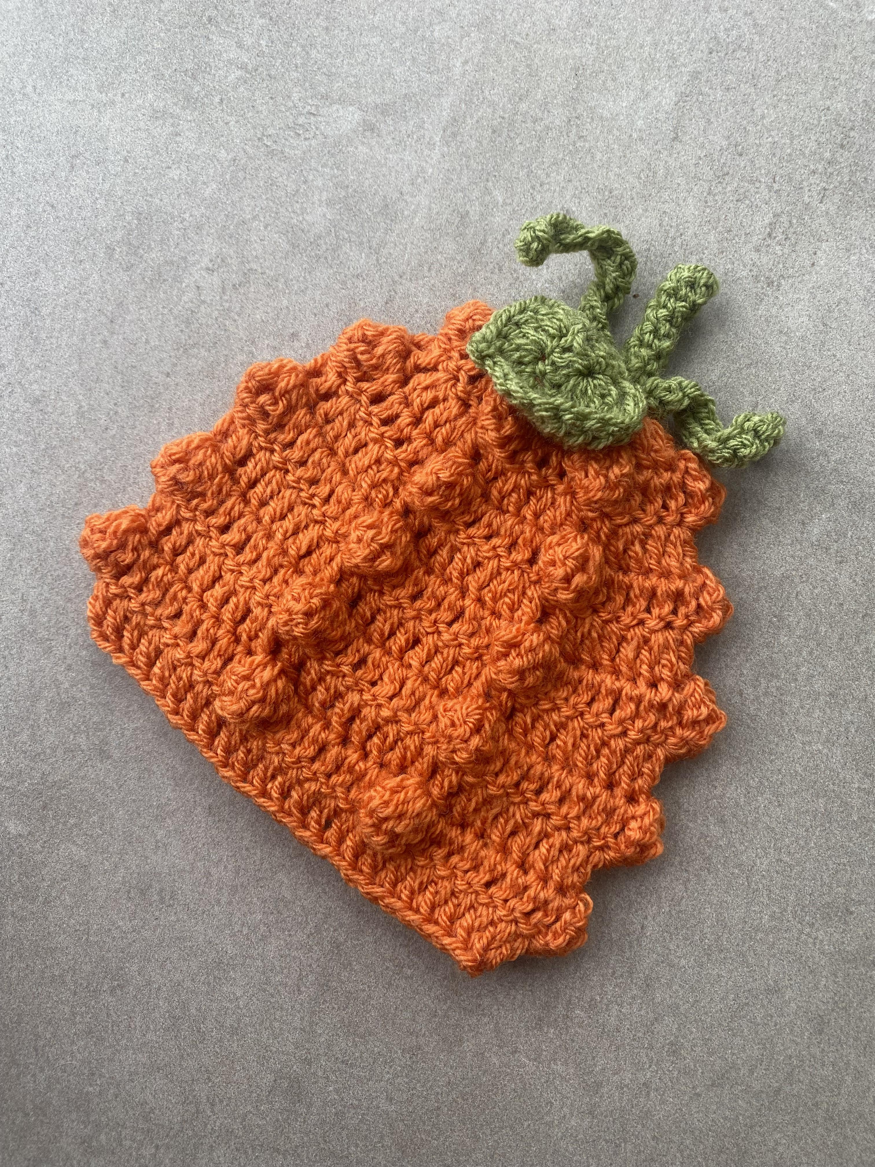 Crochet Pumpkin Beanie Hat