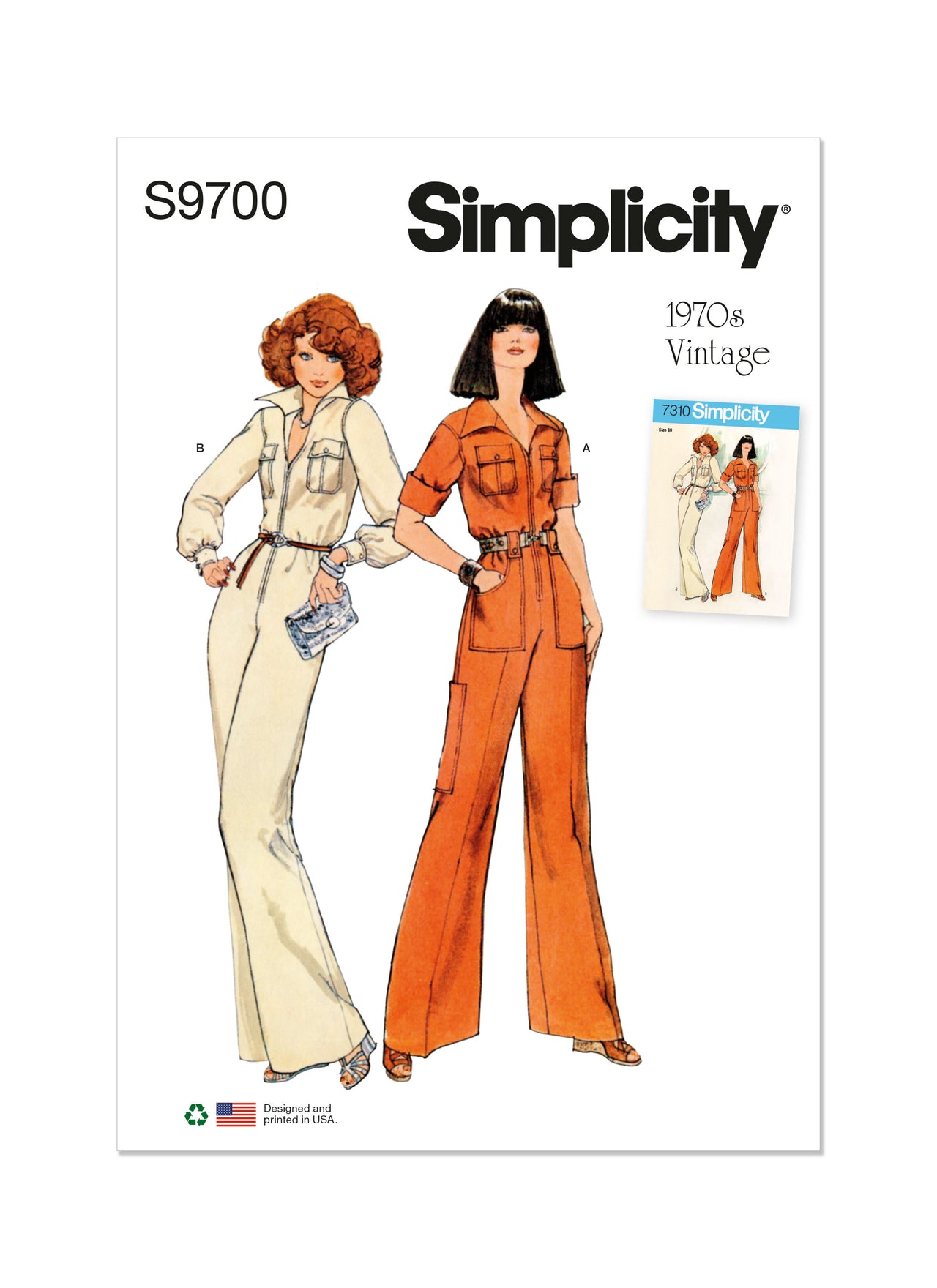 Simplicity Misses' Vintage Jumpsuit S9700 - Sewing Pattern