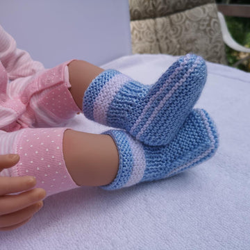 Blue Baby Booties