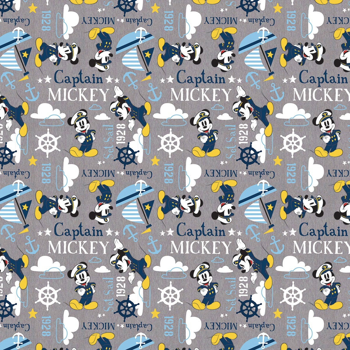 Cricut Patterned Premium Vinyl Sampler 12"X12" 6/Pkg - Mickey And Friends -Set Sail -Removable
