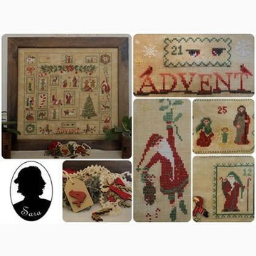 Sara Guermani Advent Sampler Cross Stitch Chart - 2006406 -  Leaflet