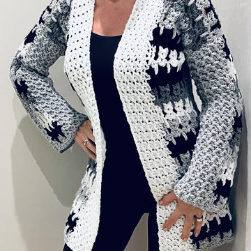 YEDI CARDI-Crochet PATTERN.English USA& Dutch