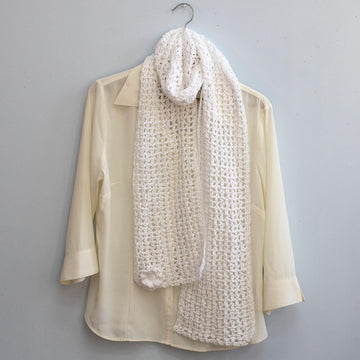Lace Scarf with Flower