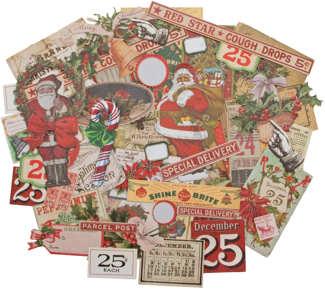 Advantus Idea-Ology Ephemera Pack 51/Pkg - Christmas