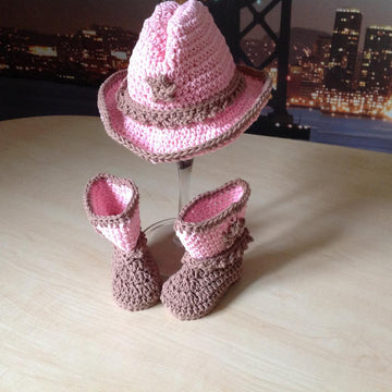 Baby Boot & Hat Set N 283