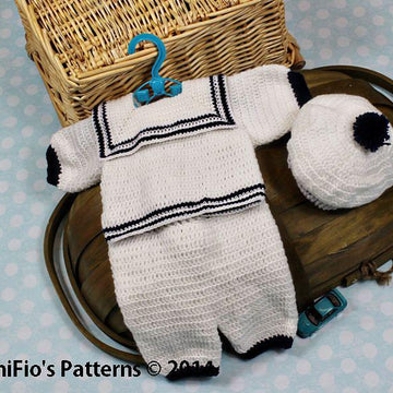 Sailor Suit Crochet Pattern #187