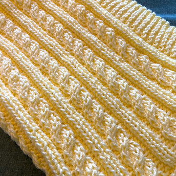 Easy Cable Baby Blanket
