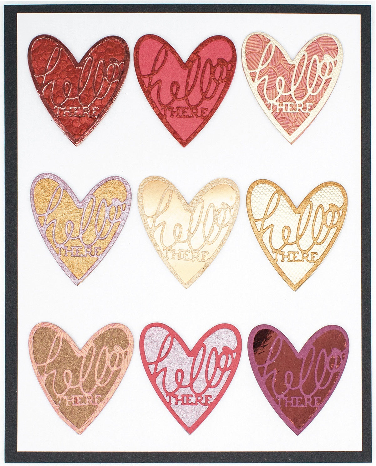 Tonic Studios Craft Perfect Handcrafted Embossed Cotton Papers A4 5/Pkg - Red Berries