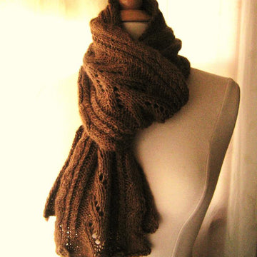 Lace, Cable, Scarf and Cowl all in one
