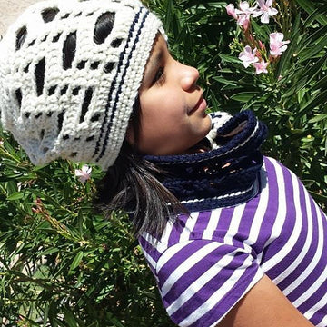 "Diagonal Chevron" Slouch