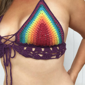 Rainbow Bikini Festival Halter