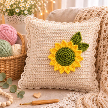 Crochet Sunflower Keychain & Bag Charm Pattern | PDF + Video Tutorial