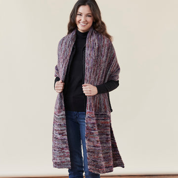 Antero Wrap - Shawl Knitting Pattern for Women in Tahki Yarns Kaleidoscope