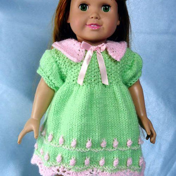 My Old Fashioned Baby Doll, Knitting Patterns fit American Girl and other 18-Inch Dolls