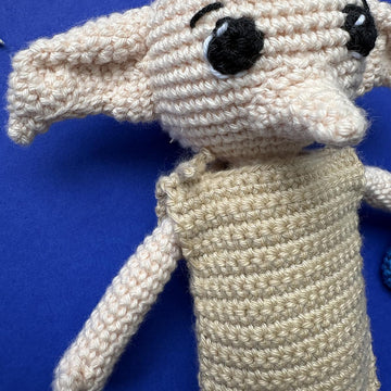 Hard-working elf amigurumi