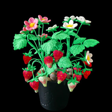Crochet Strawberry plant