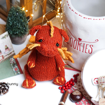 Knitted DRAGON pattern