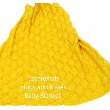 HUGS AND KISSES BABY BLANKET