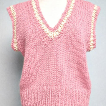 Super chunky deep V-neck tank
