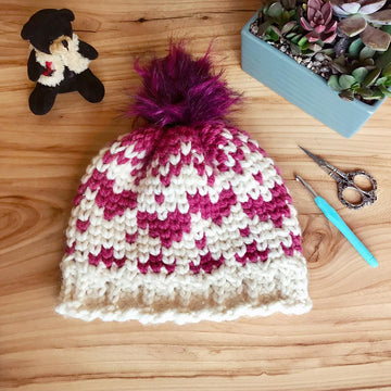 Country Hearts Chunky Beanie