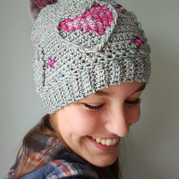 Three of Hearts hat