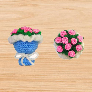 Crochet flowers bouquot pattern