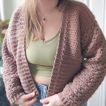 Granny Stripe Sleeve Cardigan - Adult