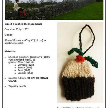 Christmas Pudding Ornament
