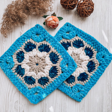 Plush granny square