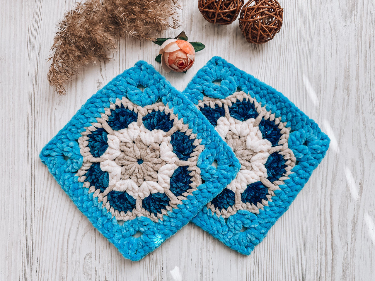 Plush granny square