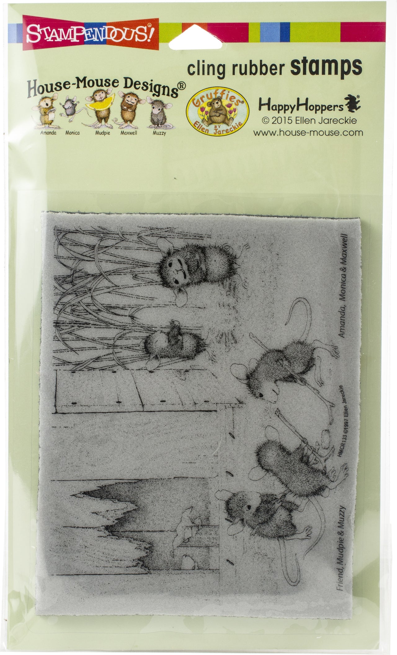 Stampendous House Mouse Cling Stamp - Mice Hockey