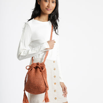 Starstruck Bag in Wool and the Gang Ra-Ra Raffia - Leaflet