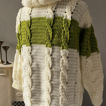 Hooded Aran Cardigan