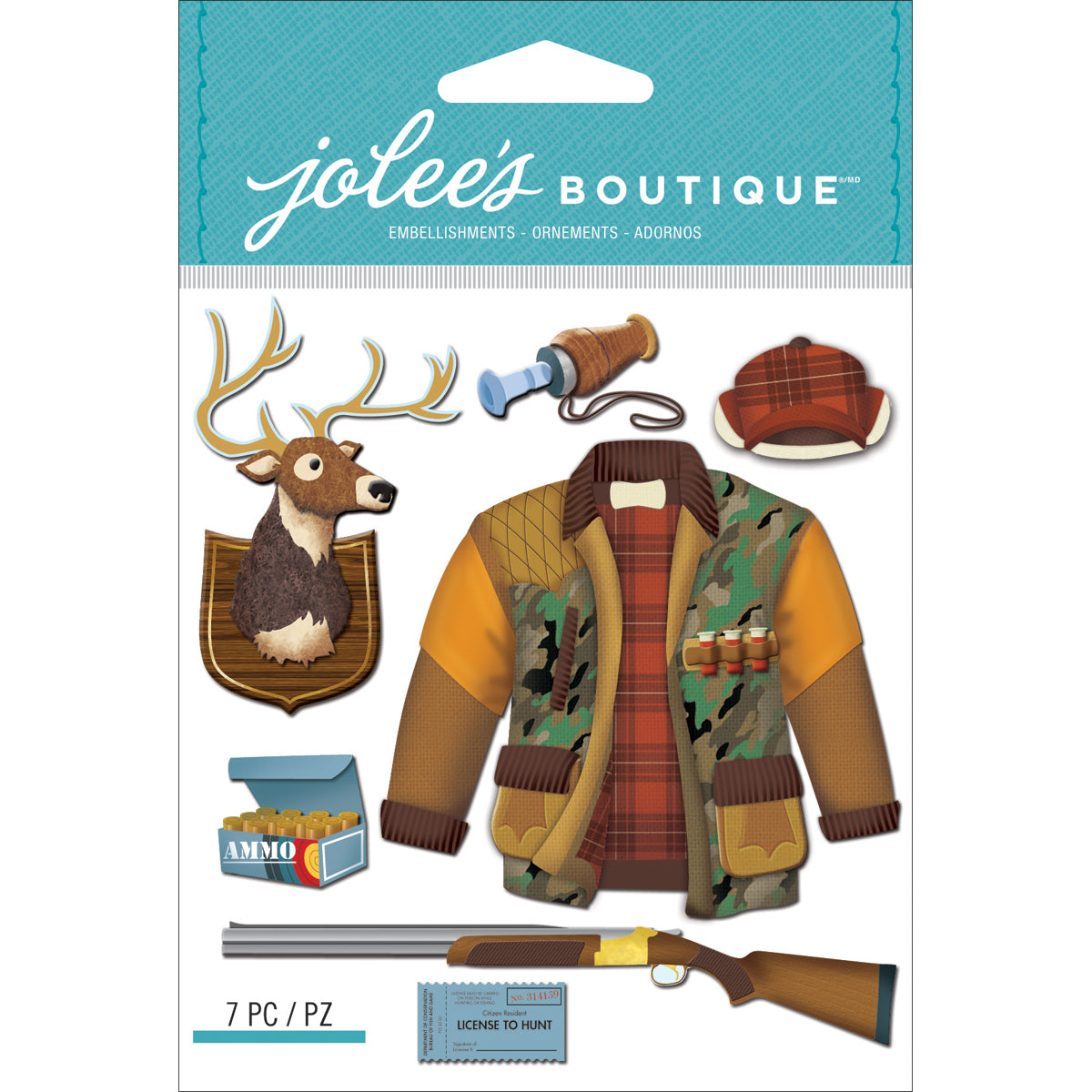 Jolee's Boutique Dimensional Stickers - Hunting