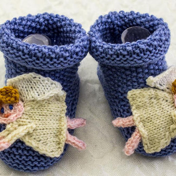 Baby Christmas Angel Booties
