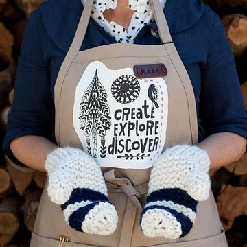 Garter Stitch Chunky Mittens