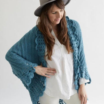 Shell Edged Jacket Crochet Pattern