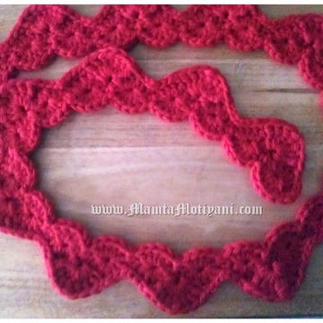 Crochet Scarf Pattern Valentine Hearts Unique Designer