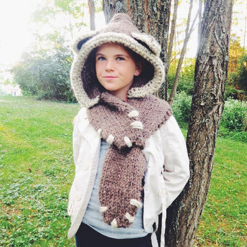 Bennett the Bear Hooded Scarf