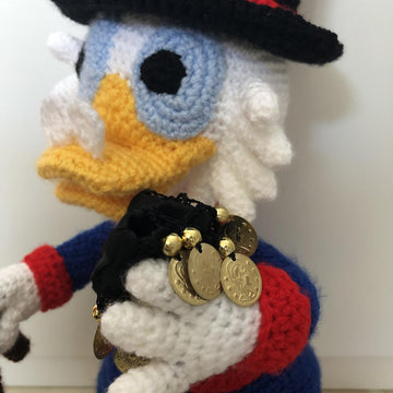 Rich Duck amigurumi doll