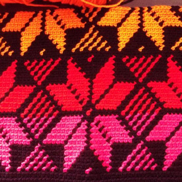 It Takes All Colors Snowflakes Afghan